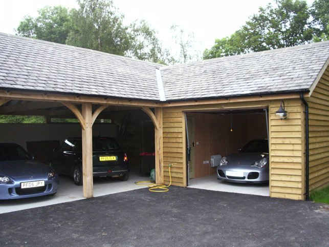 Bespoke timber garage and workshop