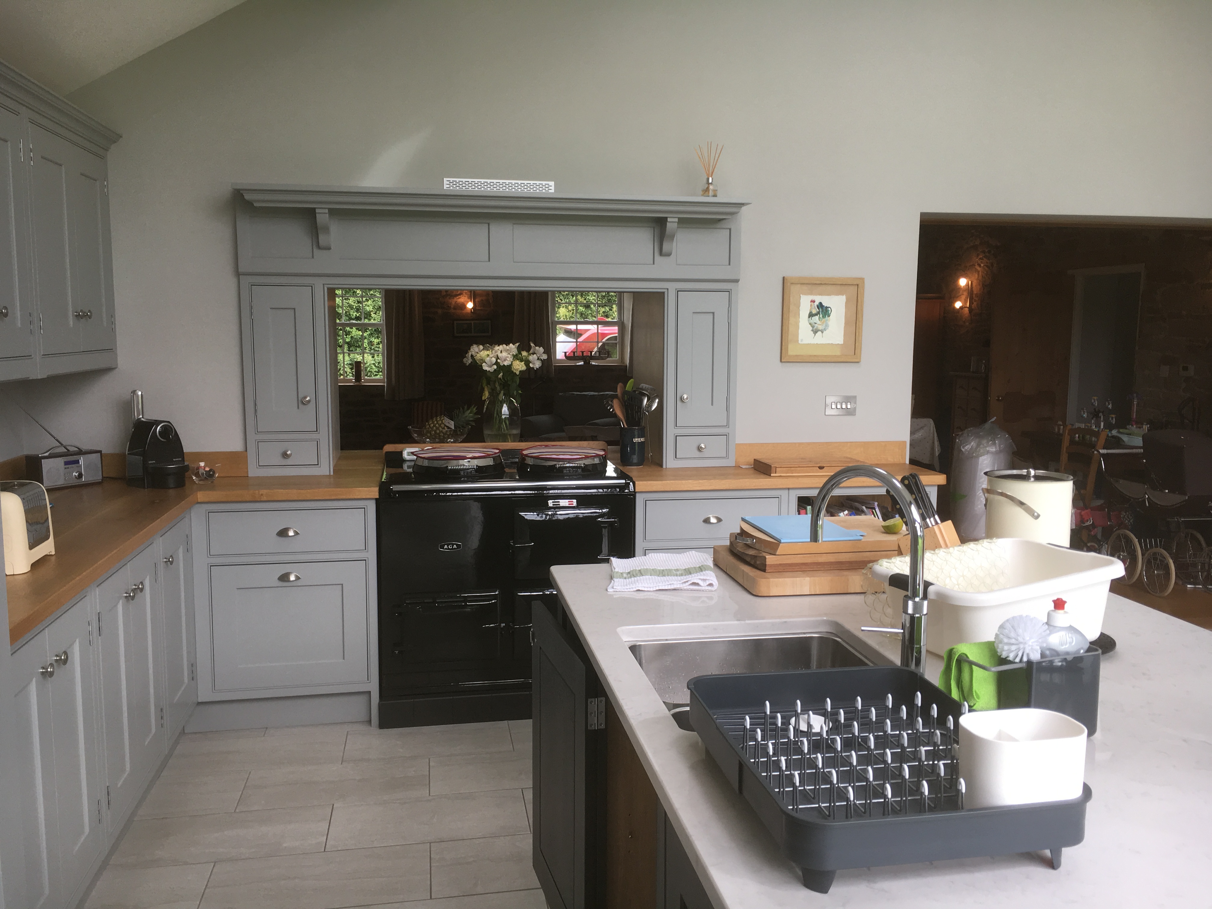 Painted kitchen cabinetry