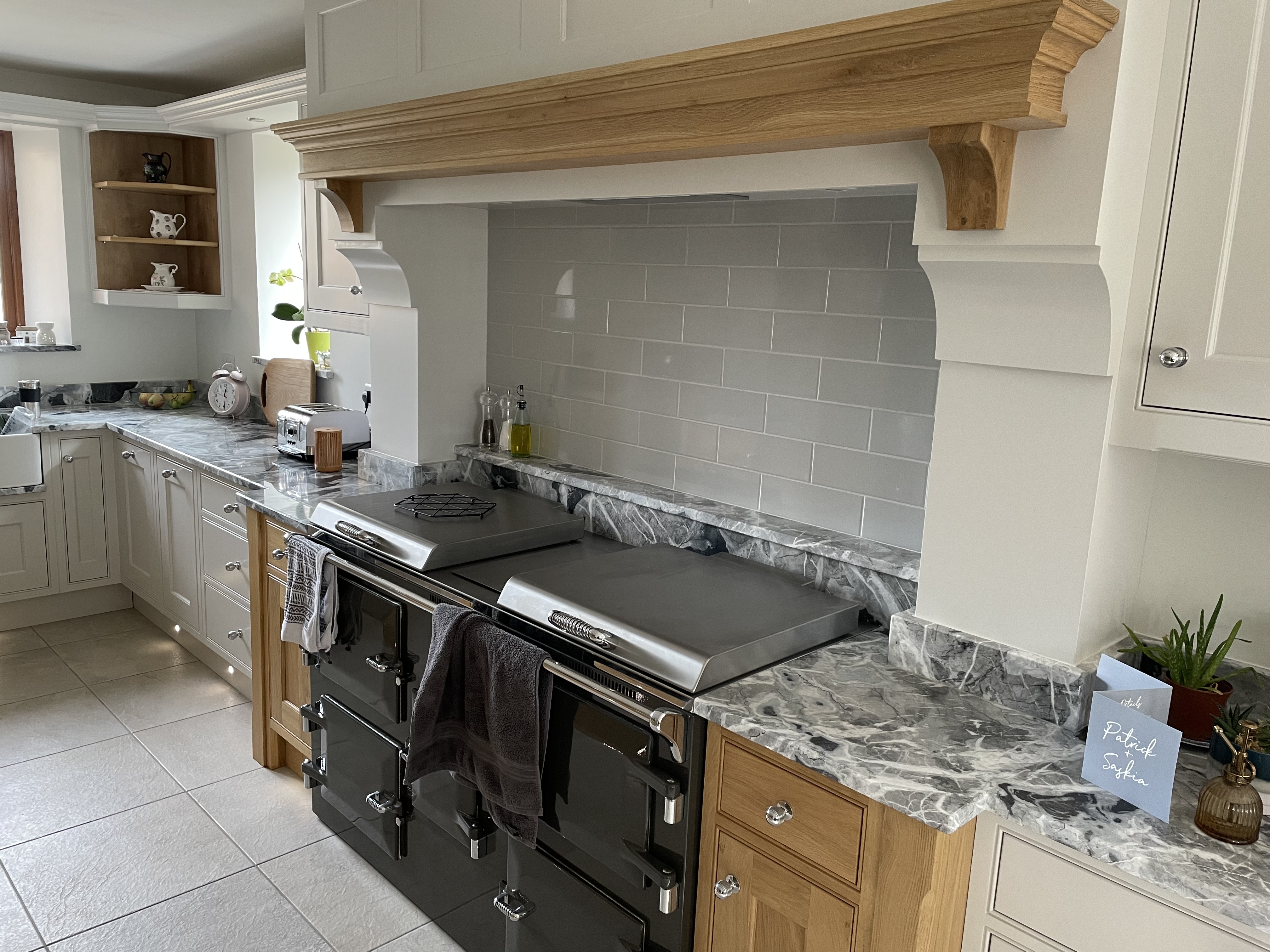 Large kitchen with central island