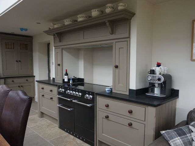Kitchen with bespoke cabinetry and island
