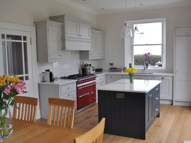 Custom marble kitchen island