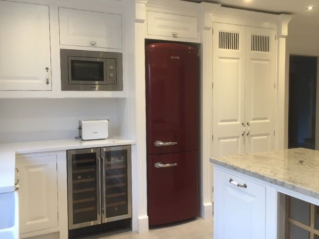 Custom cabinetry with handleless doors