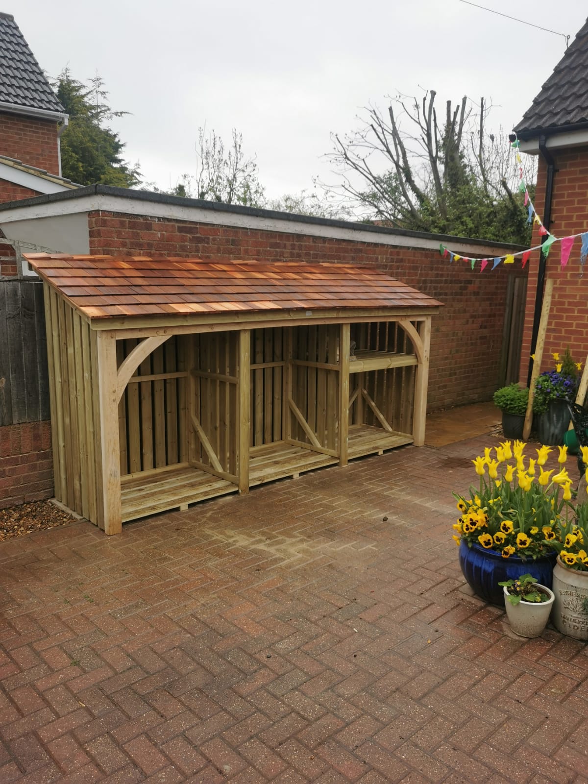 Handcrafted timber log store in Carlisle, Cumbria