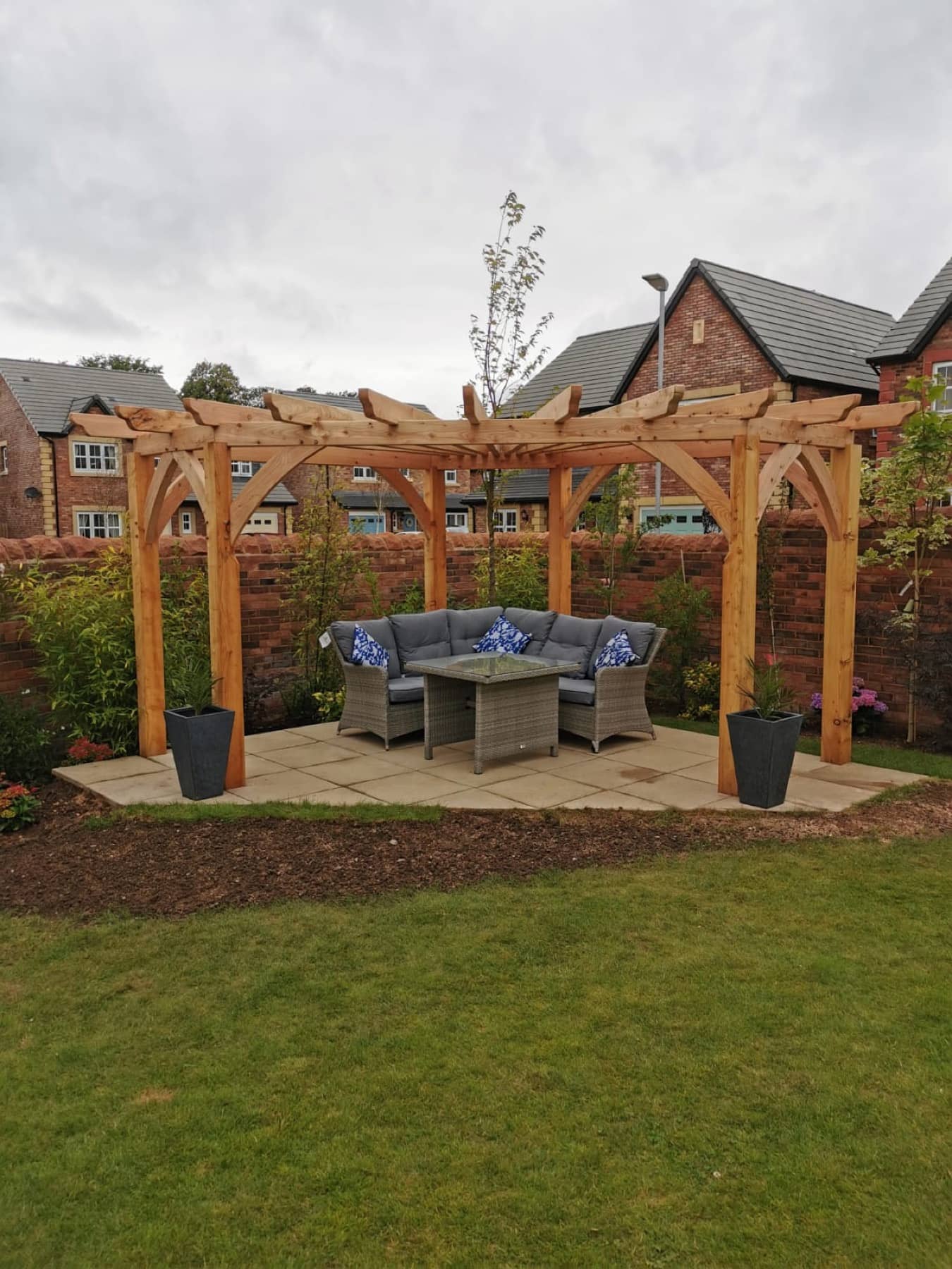 Timber pergola or arbour by Woodstyle Joinery