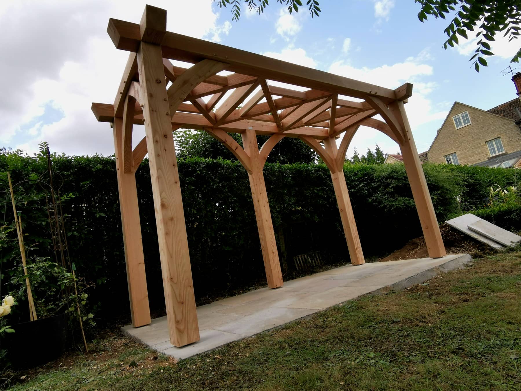 Timber pergola or arbour by Woodstyle Joinery