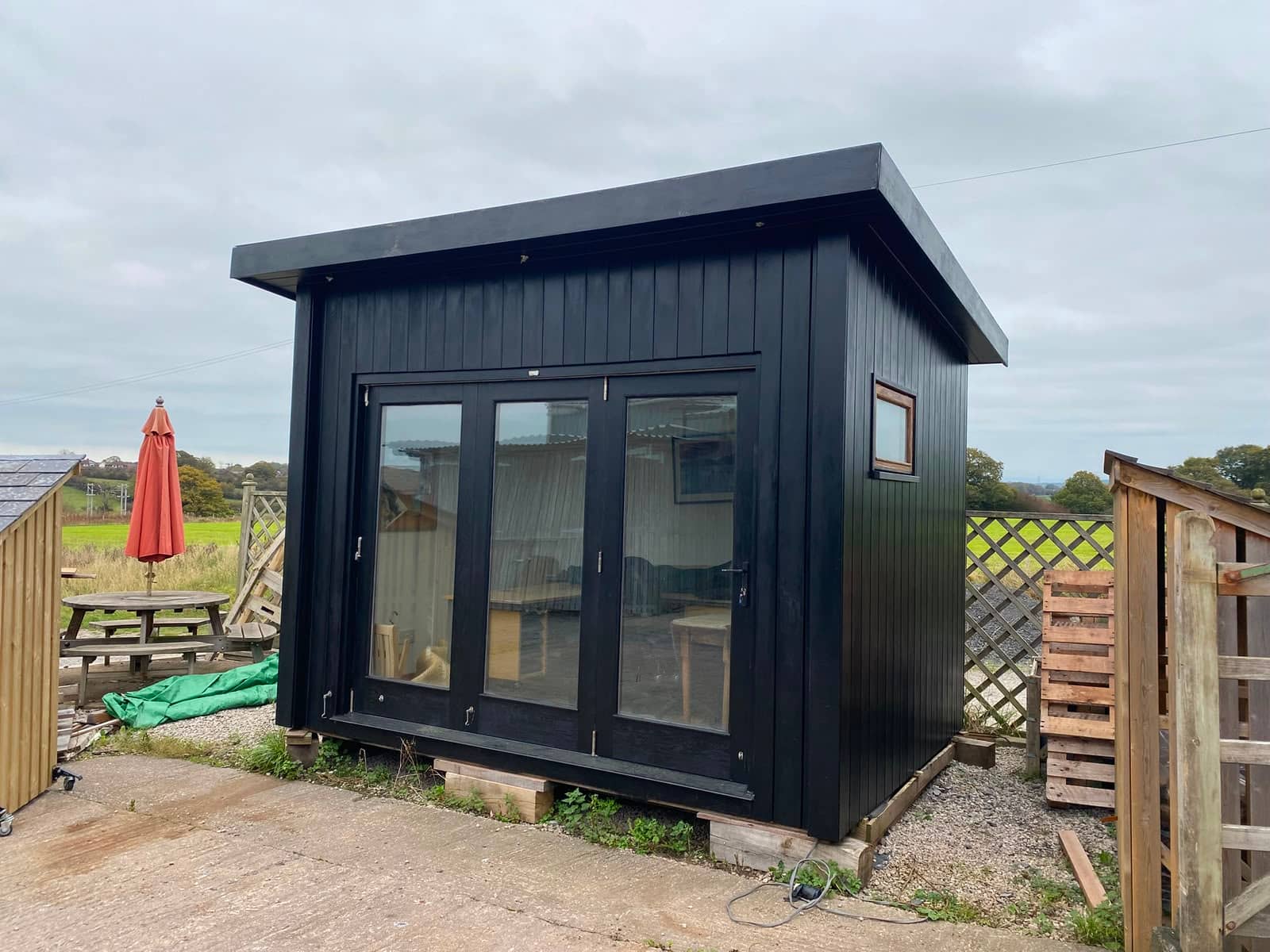 Cedar garden office, ex-display at Woodstyle Joinery, Carlisle