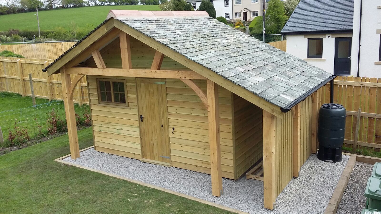 Handcrafted timber garden shed in Carlisle, Cumbria