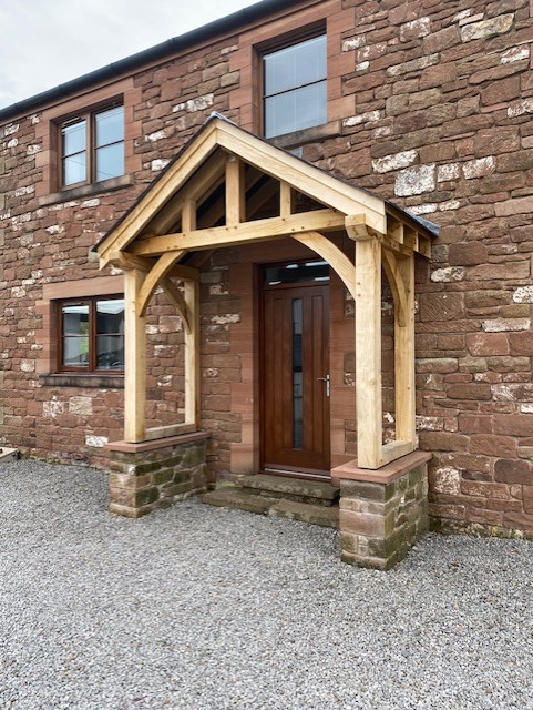 Handcrafted timber veranda in Carlisle, Cumbria